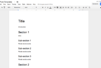 How To Create Effective Document Templates intended for Google Word Document Templates