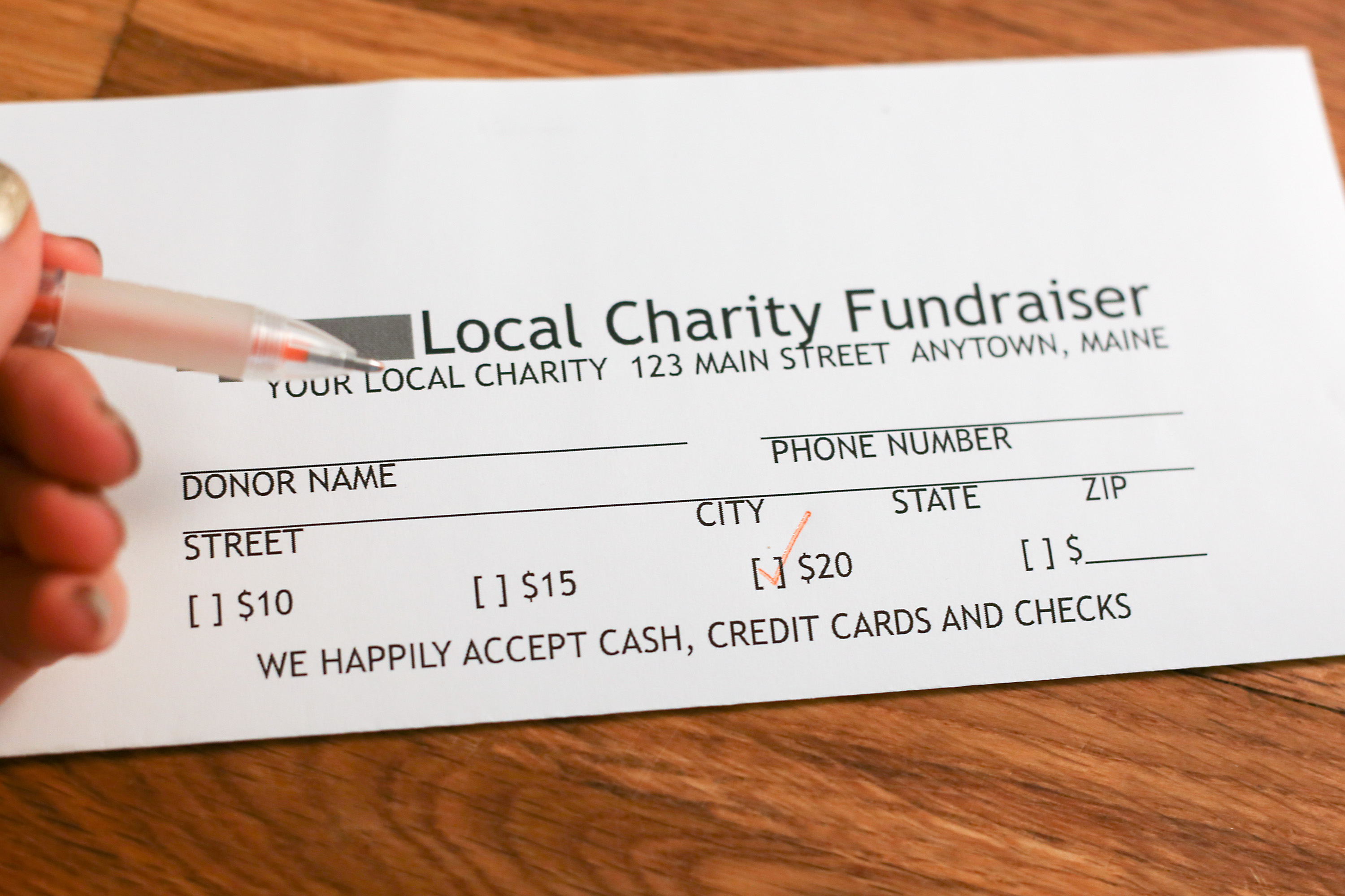 How To Create Pledge Cards Within Fundraising Pledge Card Template