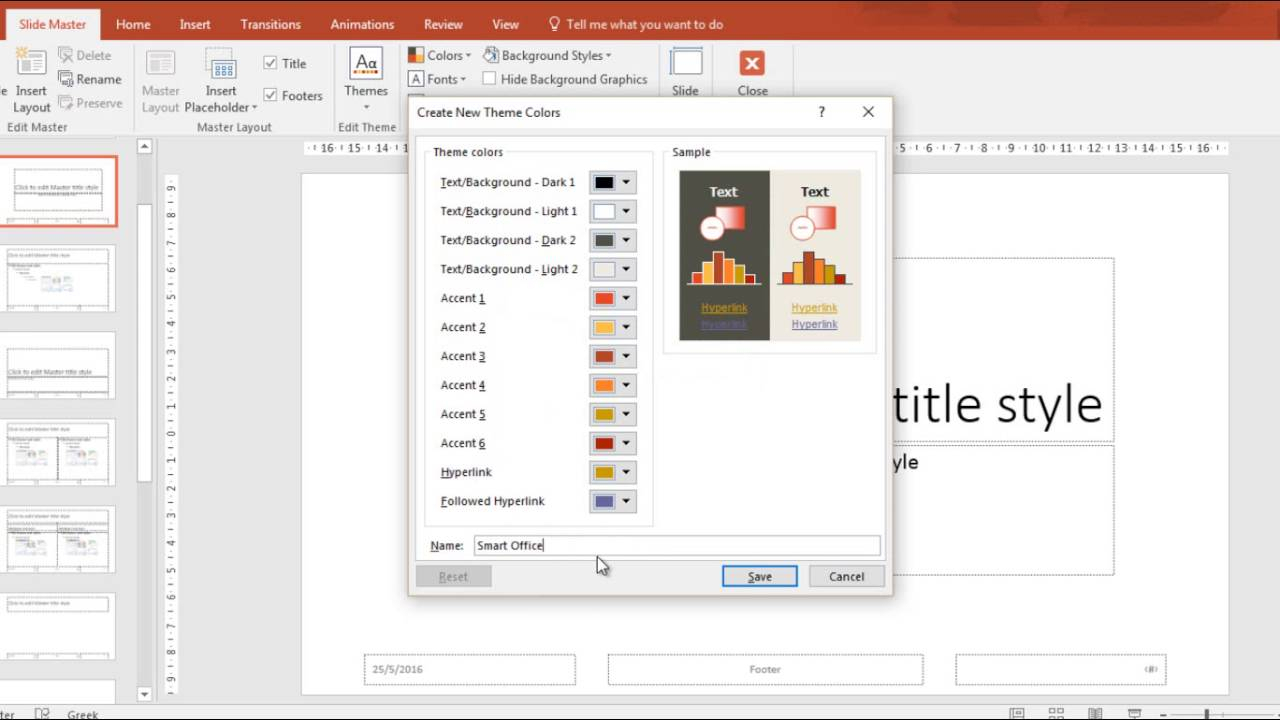 How To Create & Save Your Own Theme In Powerpoint 2016 Intended For How To Save A Powerpoint Template
