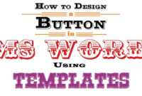 How To Design A Button In Ms Word Using Templates for Button Template For Word