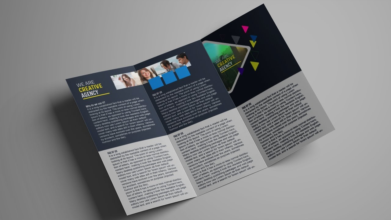 How To Design A Tri Fold Brochure Template – Photoshop Tutorial Pertaining To 3 Fold Brochure Template Psd