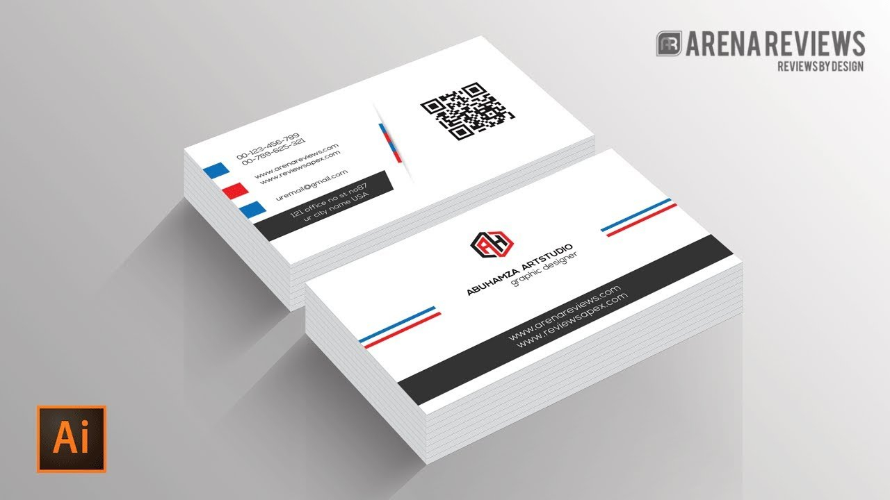 How To Design Business Card Template Illustrator Cc Tutorial With Regard To Adobe Illustrator Card Template