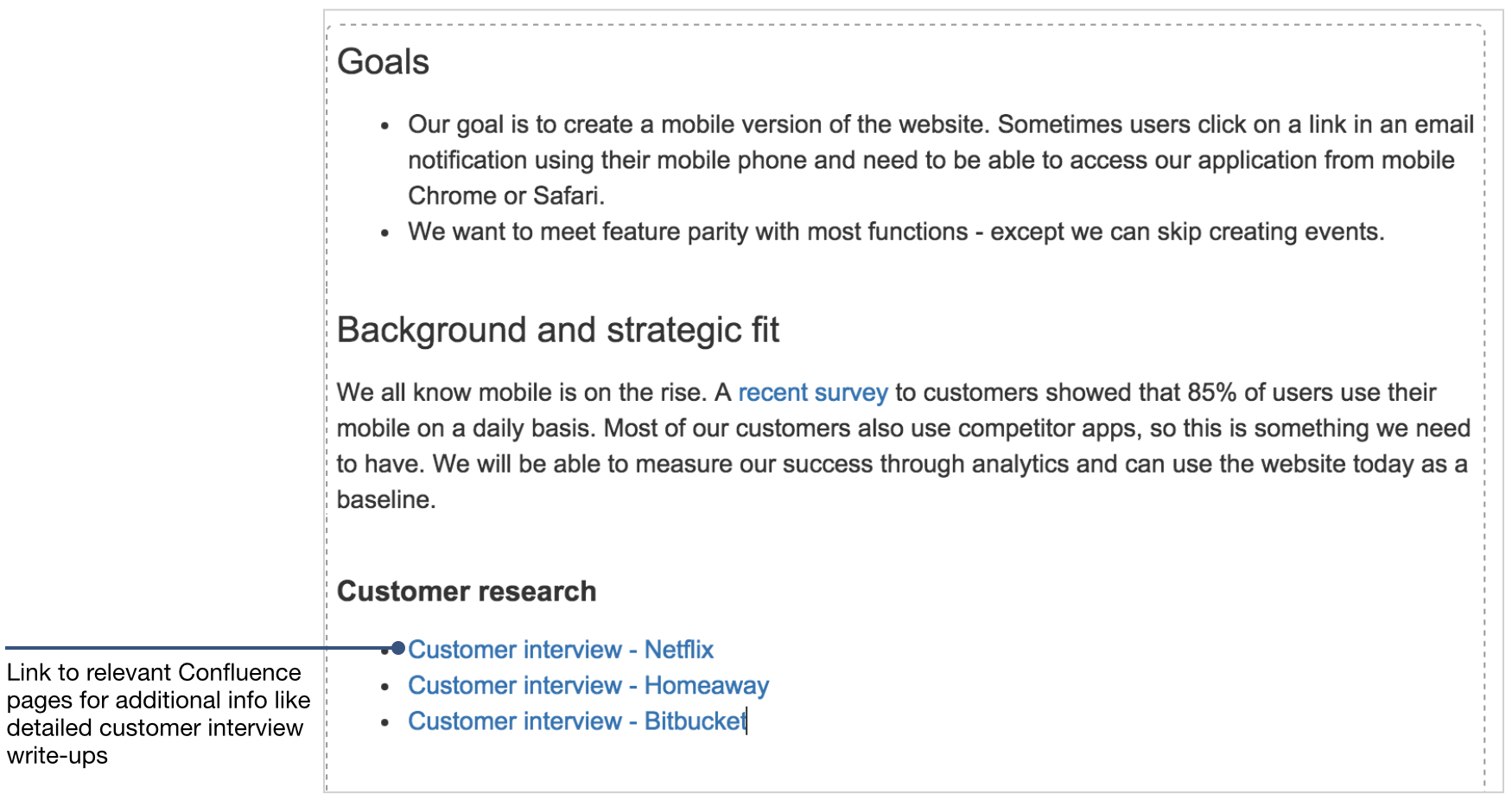 How To Document Product Requirements In Confluence In Product Requirements Document Template Word