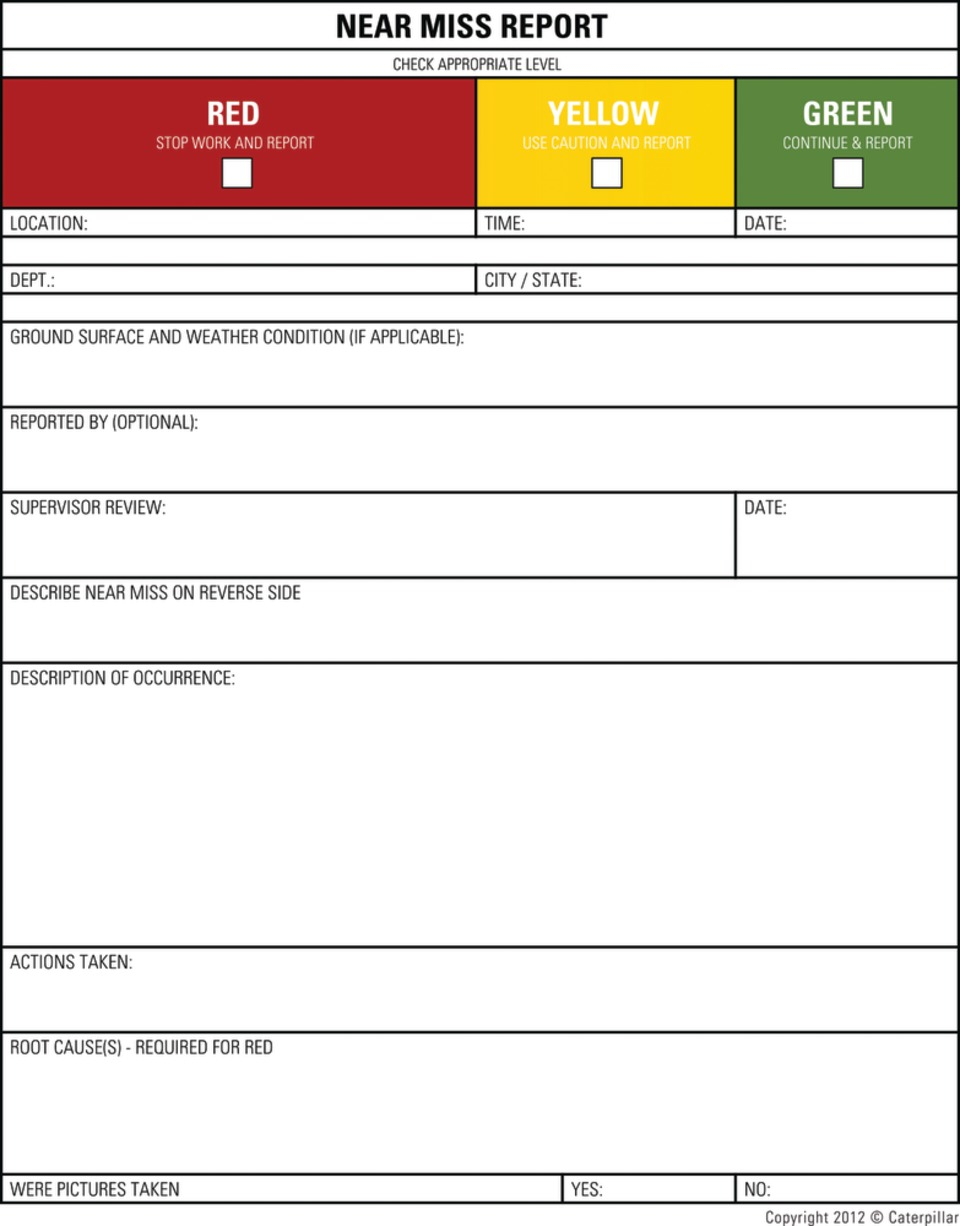 How To Improve Jobsite Safetygetting Workers To Report Pertaining To Near Miss Incident Report Template