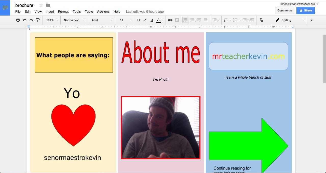 How To Make A Brochure In Google Docs For Brochure Templates Google Docs