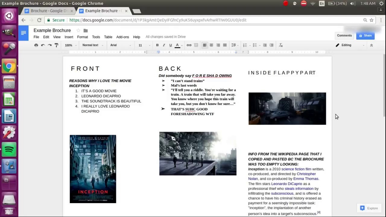 How To Make A Brochure On Google Docs Throughout Science Brochure Template Google Docs