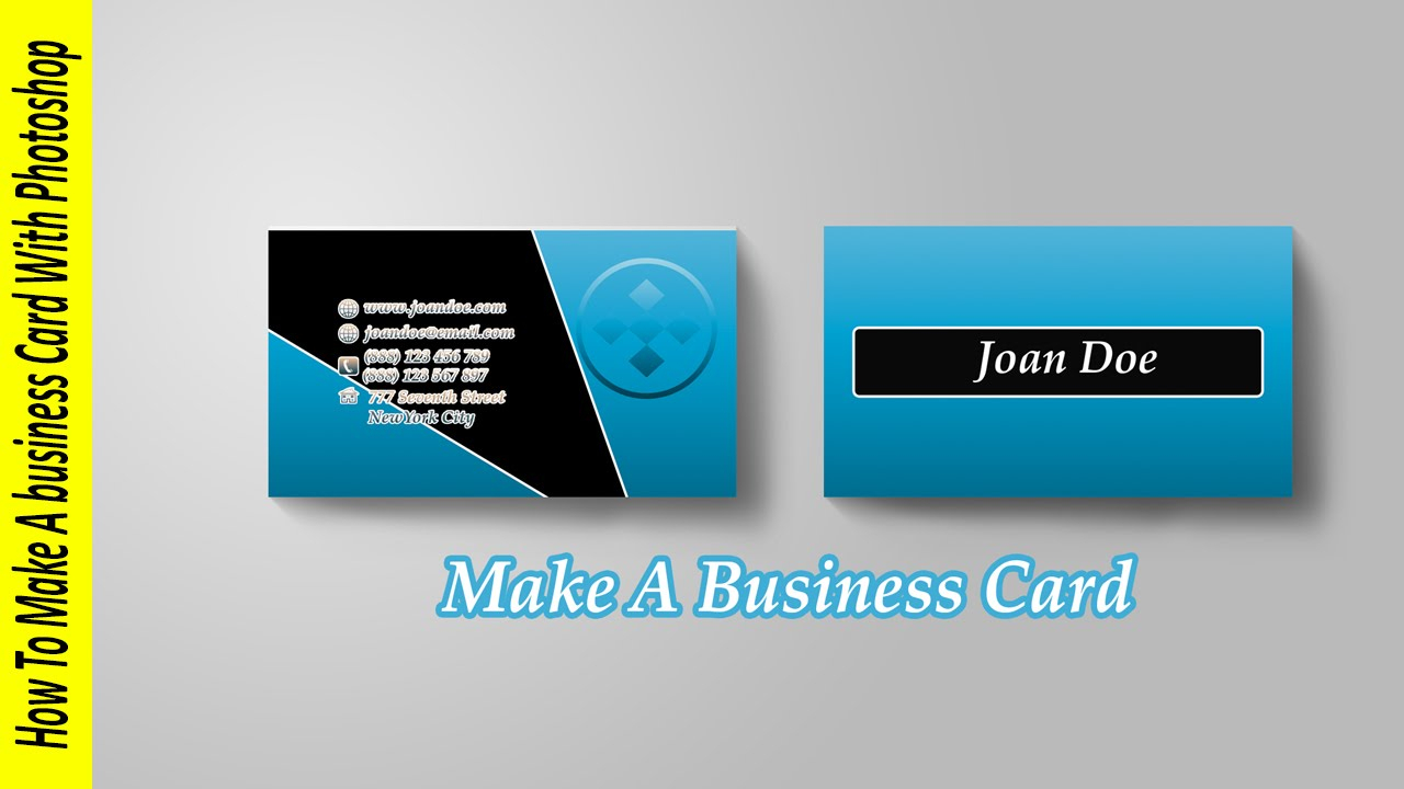 How To Make A Business Card In Photoshop Inside Create Business Card Template Photoshop