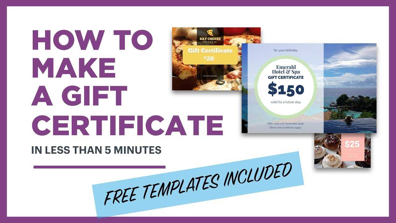 How To Make A Gift Certificate (Free Template Included) Intended For Gift Certificate Template Publisher