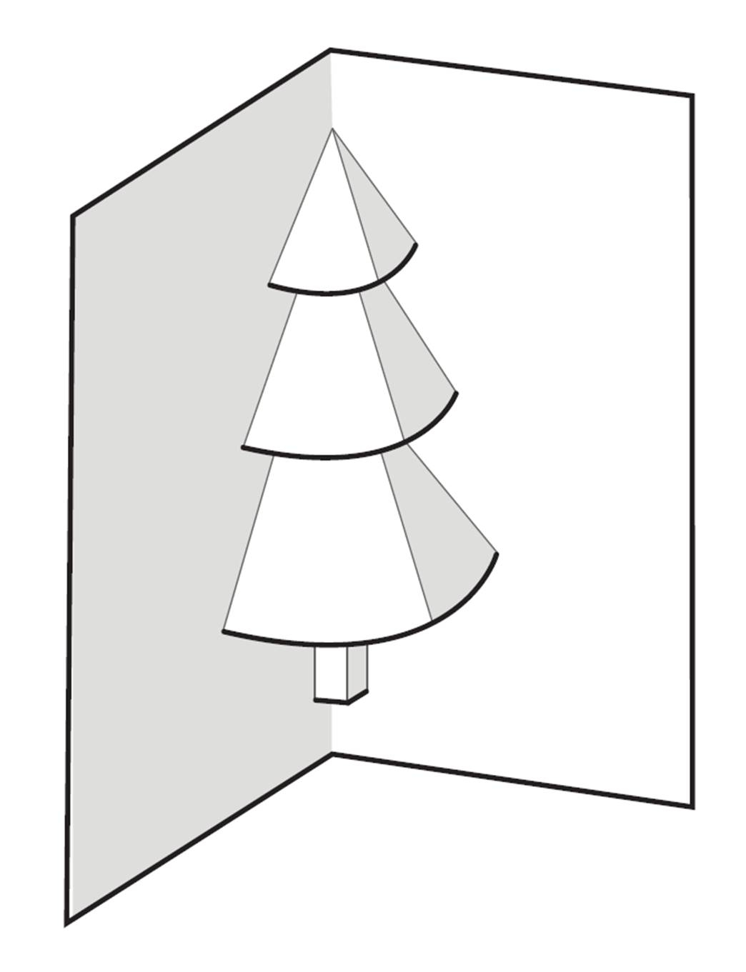 How To Make A Pop Up Christmas Tree Card: 6 Steps Regarding Pop Up Tree Card Template