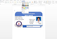 How To Make Id Card Design In Ms Word Urdu Tutorial in Id Card Template For Microsoft Word