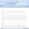 How To Make Lined Paper In Word 2007: 4 Steps (With Pictures) Inside Microsoft Word Lined Paper Template