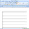 How To Make Lined Paper In Word 2007: 4 Steps (With Pictures) Throughout Notebook Paper Template For Word