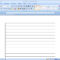 How To Make Lined Paper In Word 2007: 4 Steps (With Pictures) Within Notebook Paper Template For Word 2010