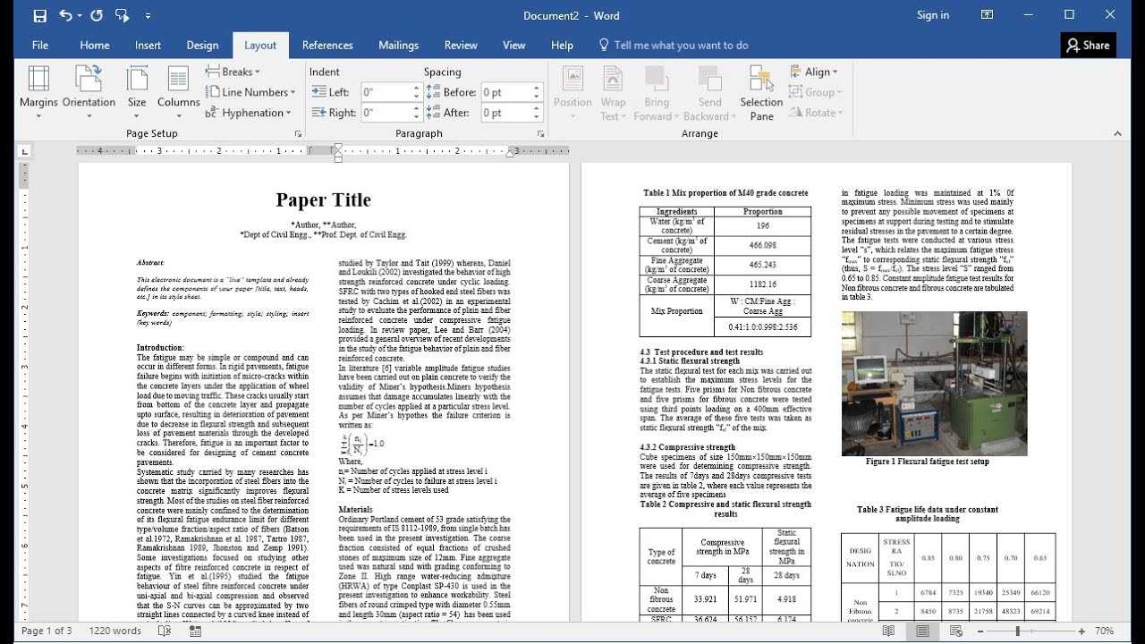 How To Prepare Research Paper For Publication In Ms Word (Easy) For Scientific Paper Template Word 2010