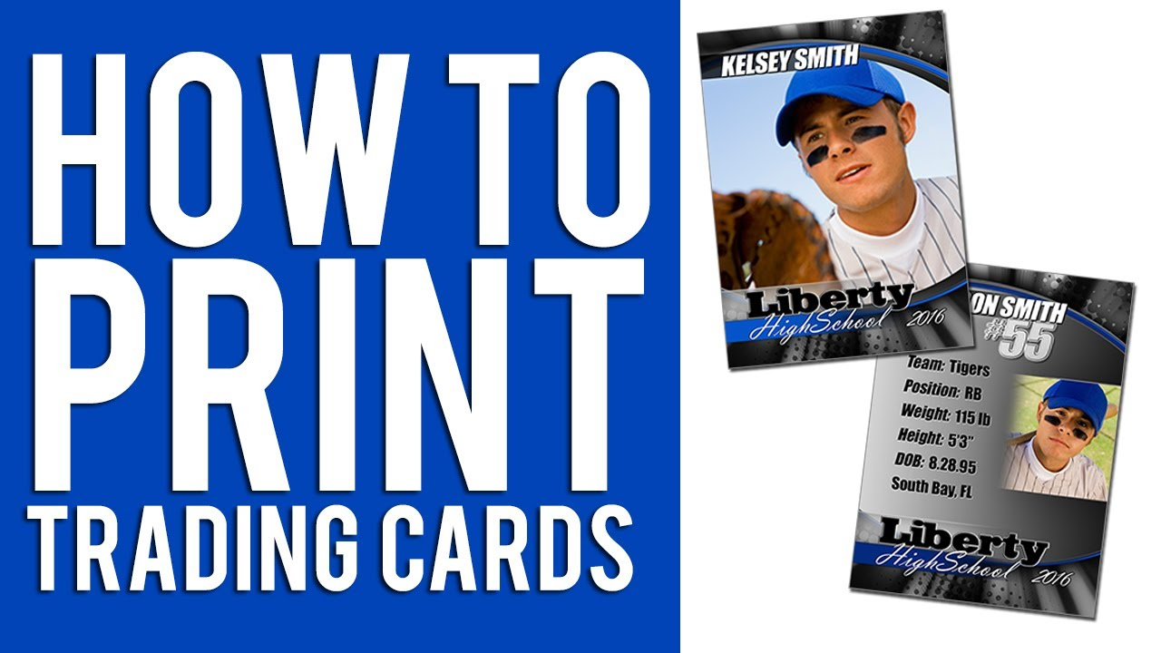 How To Print Custom Trading Cards Tutorial Within Custom Baseball Cards Template