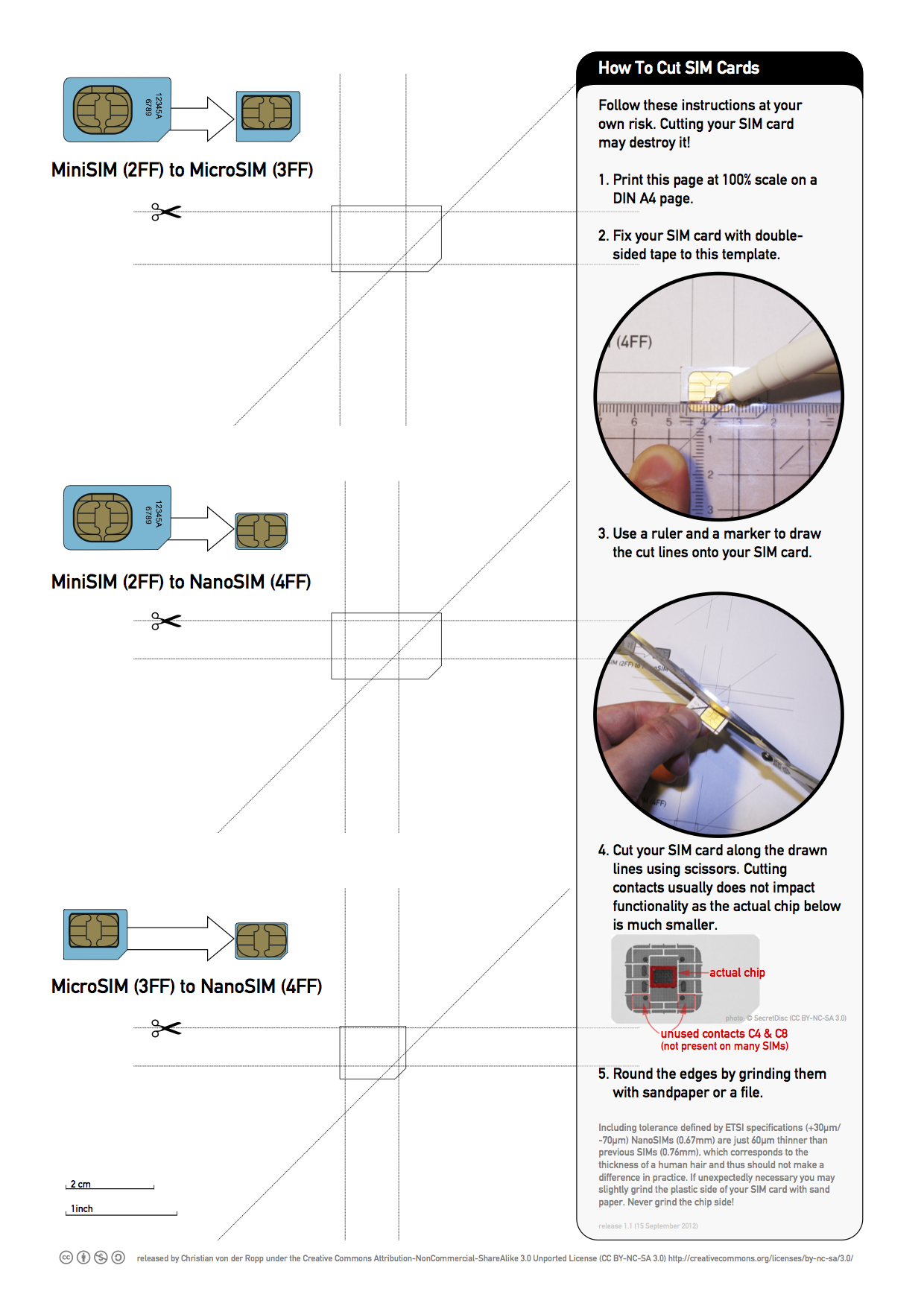 How To Resize A Sim Card For Sim Card Cutter Template