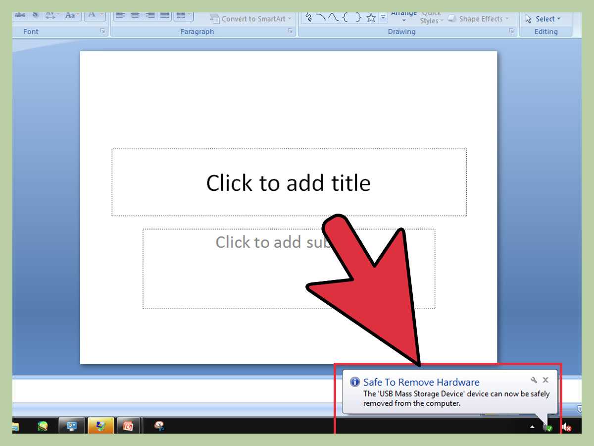 How To Save A Powerpoint Presentation On A Thumbdrive: 7 Steps Intended For How To Save Powerpoint Template