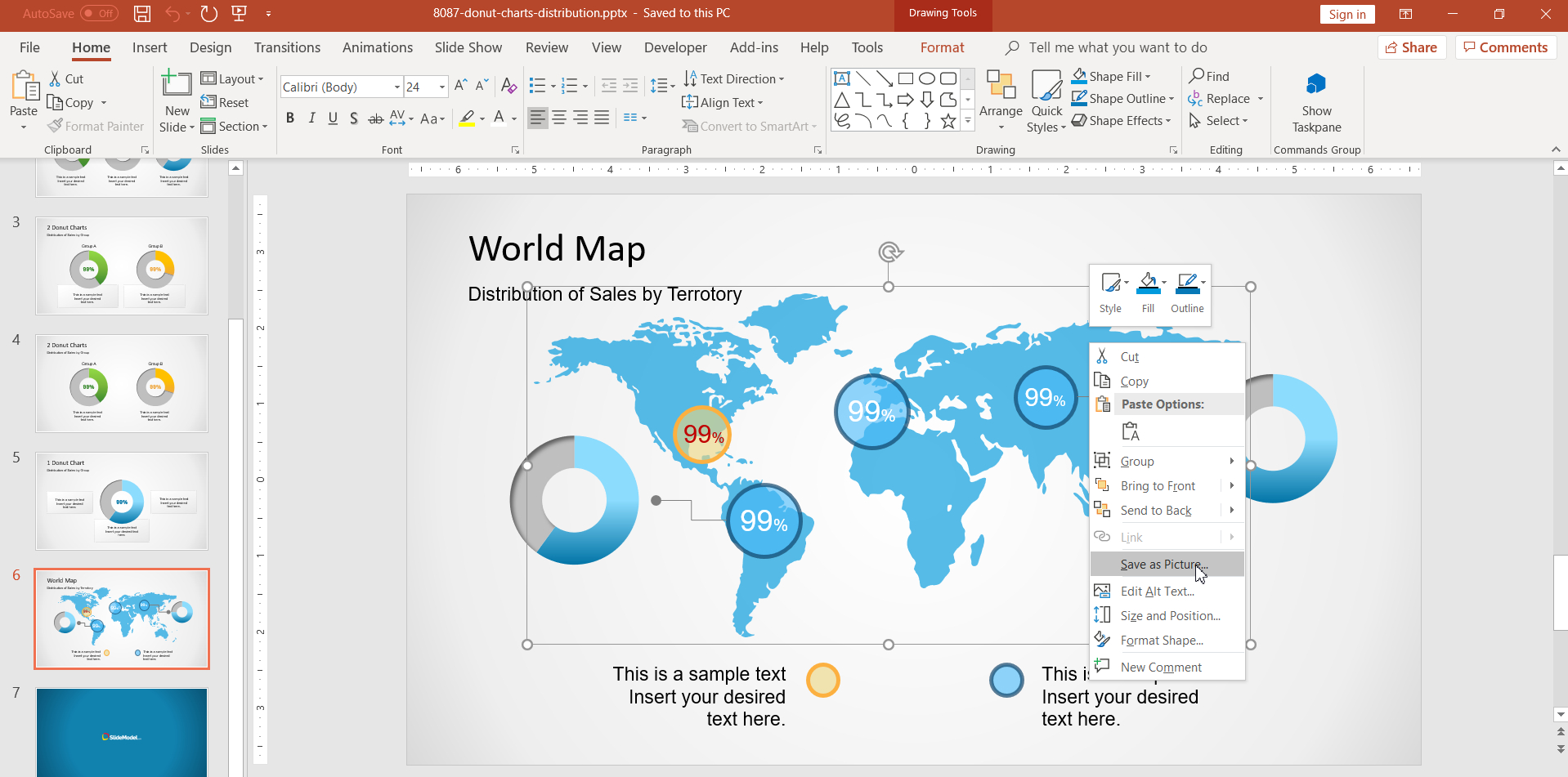 How To Save A Powerpoint Shape To Png With 100% Transparent Inside How To Save Powerpoint Template