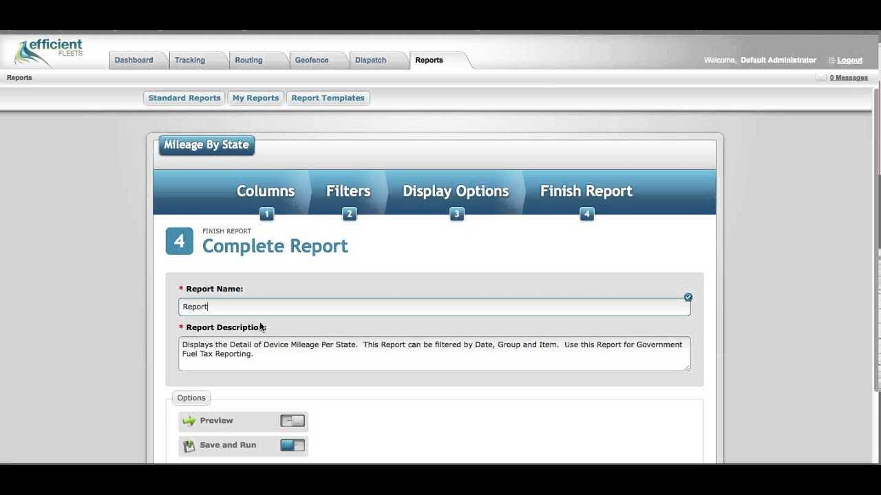 How To Setup A Mileagestate Report Template – Milo Fleet Management  System Regarding Fleet Management Report Template