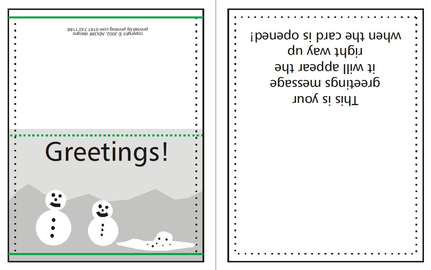 How To Supply Greeting/christmas Cards | W3Pedia Inside Indesign Birthday Card Template