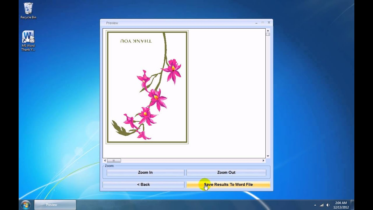 How To Use Ms Word Thank You Card Template Software With Thank You Card Template Word