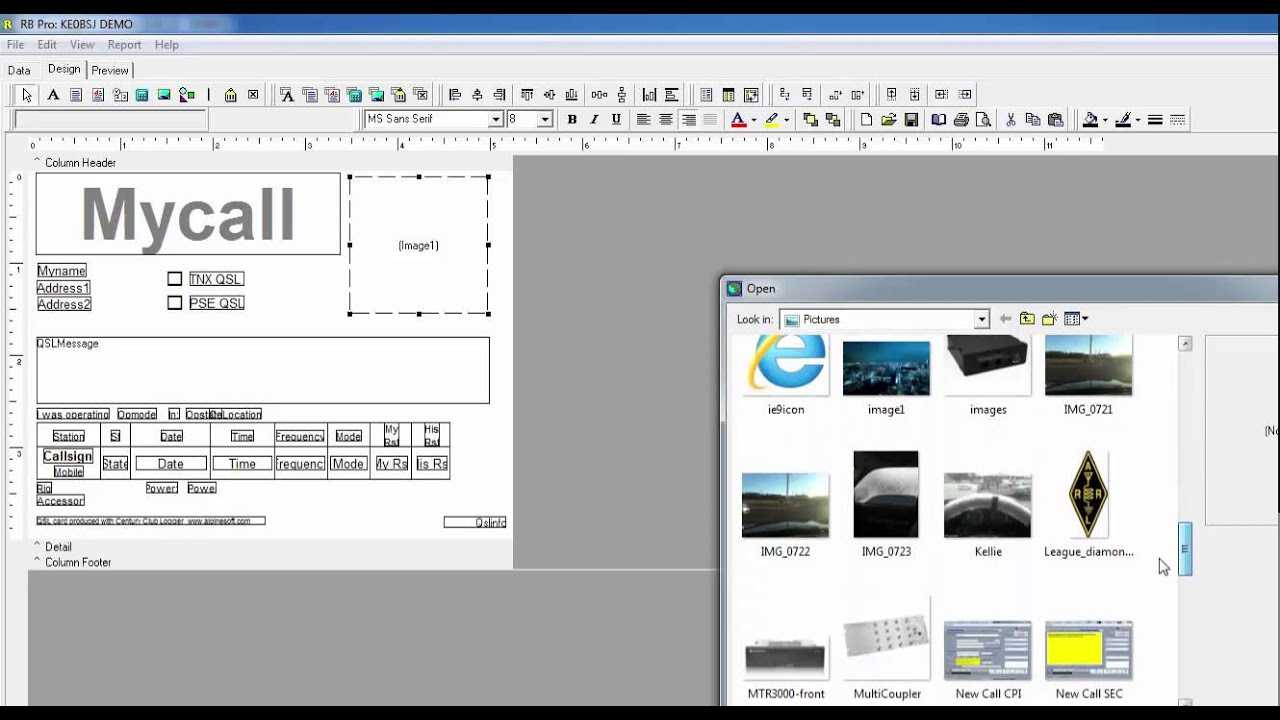 How To Use The Built In Qsl Card Printing Feature With Regard To Qsl Card Template