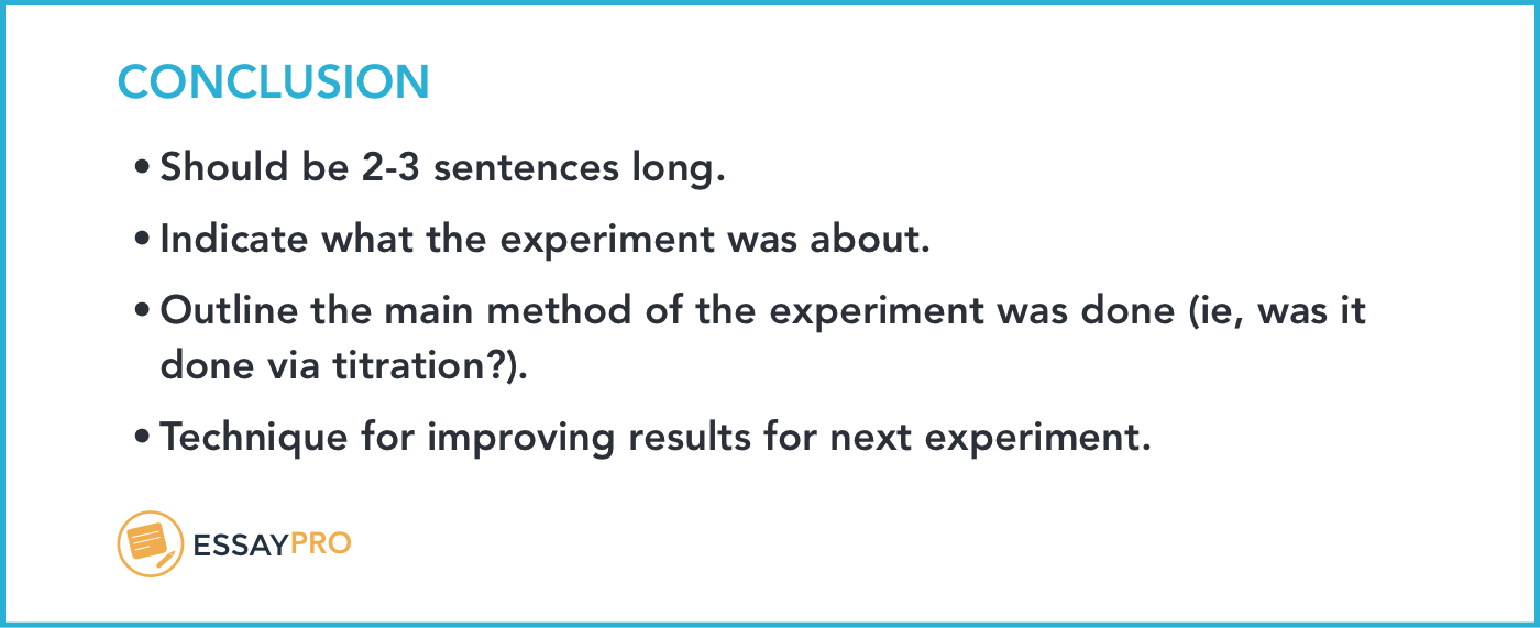 How To Write A Lab Report: Format, Examples | Essaypro In Lab Report Conclusion Template