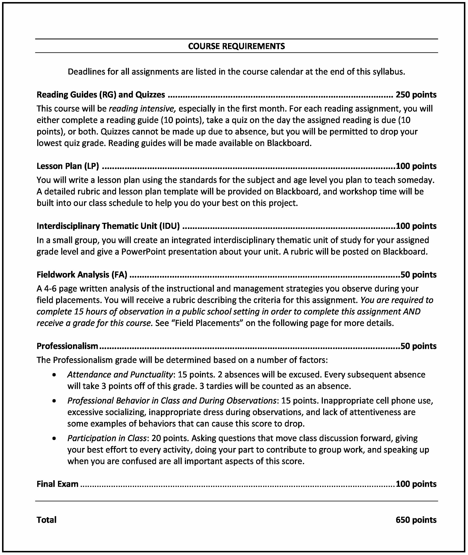 How To Write A Syllabus | Cult Of Pedagogy Within Blank Syllabus Template