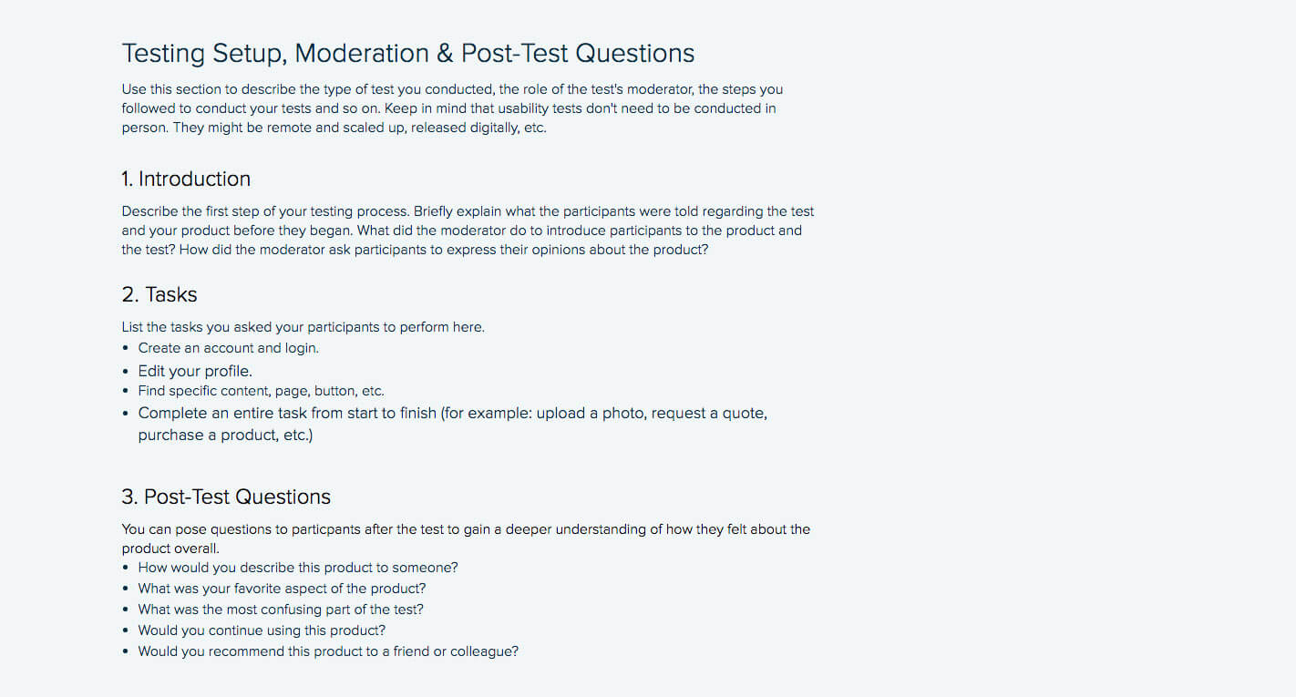 How To Write A Usability Testing Report (With Samples With Usability Test Report Template