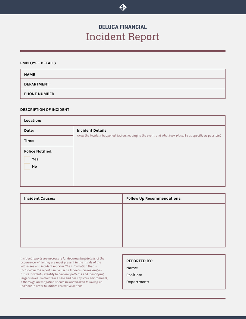 How To Write An Effective Incident Report [Examples + In It Major Incident Report Template