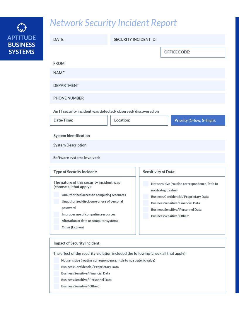 How To Write An Effective Incident Report [Examples + Throughout Customer Incident Report Form Template