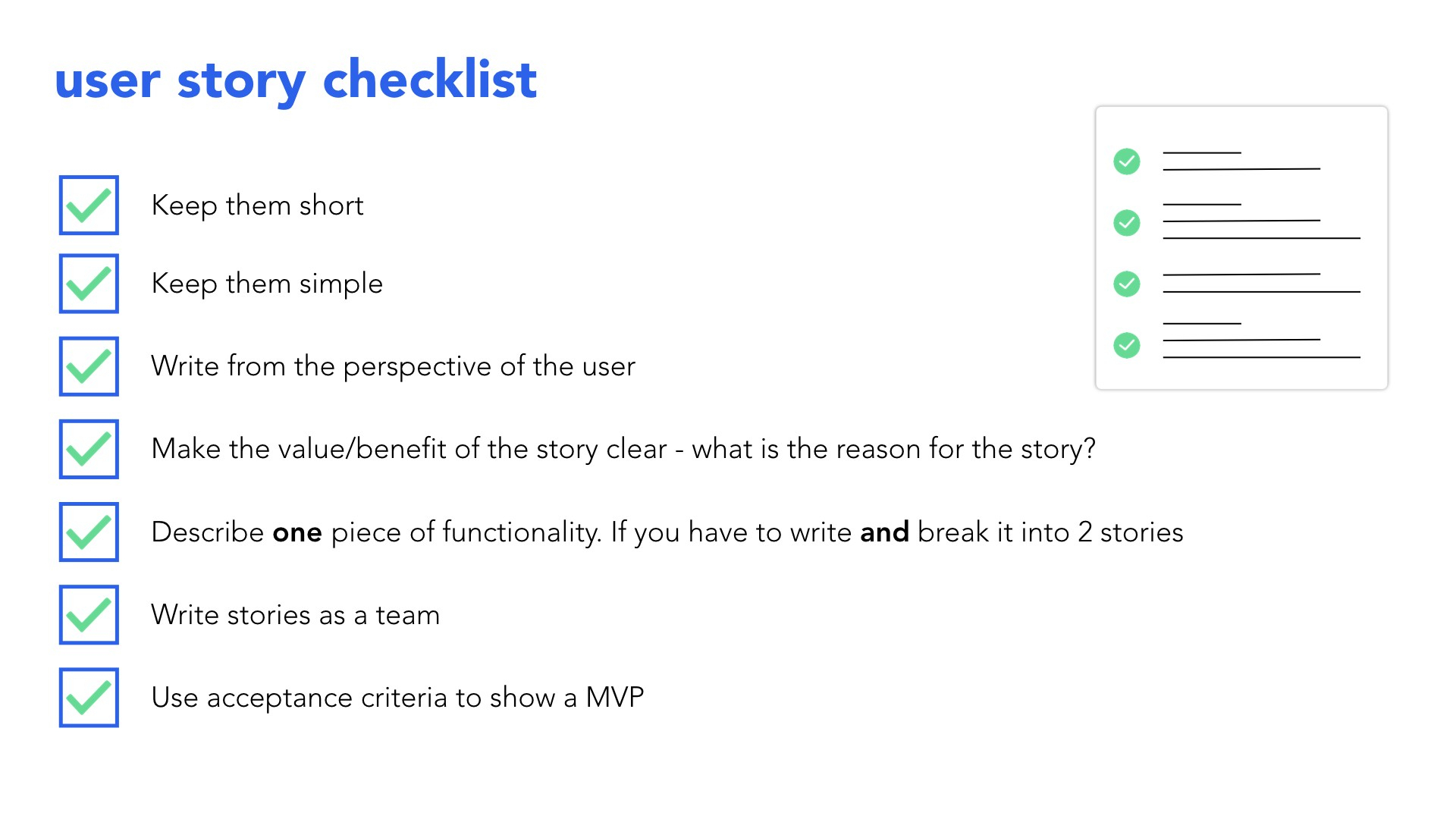 How To Write Good User Stories In Agile Software Development Within Agile Story Card Template