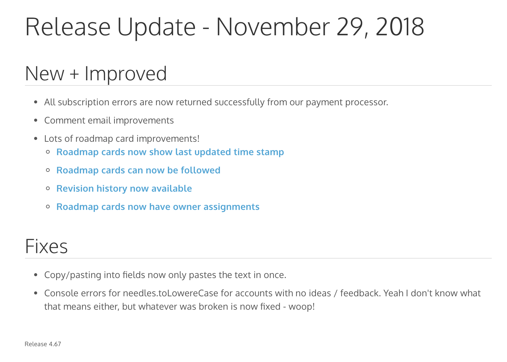 How To Write Great Release Notes | Prodpad In Software Release Notes Template Word