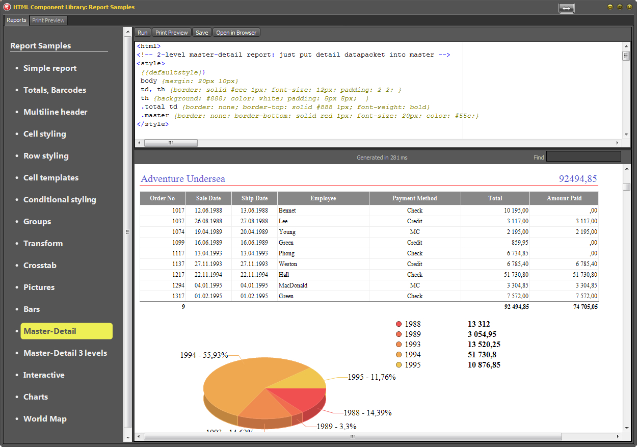 Html Report Library For Delphi Regarding Html Report Template Download