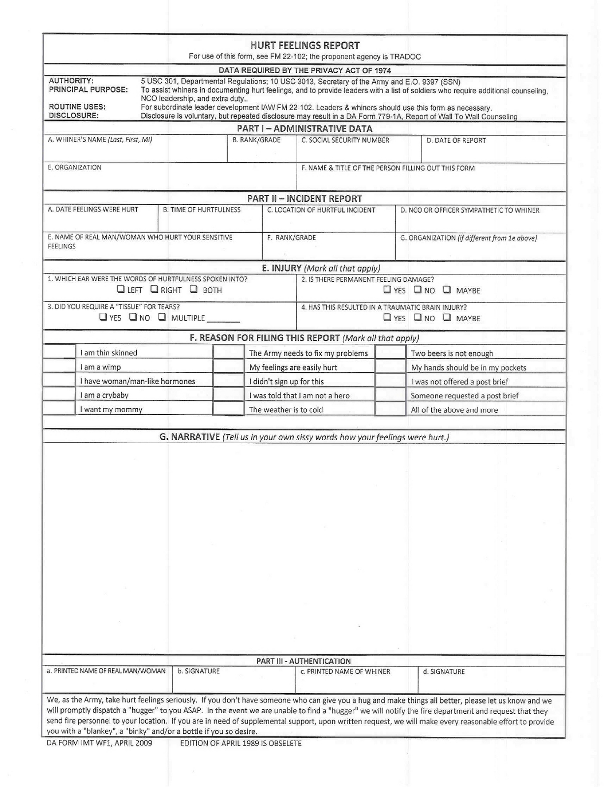 Hurt Feelings Report | Infographics In Hurt Feelings Report Template