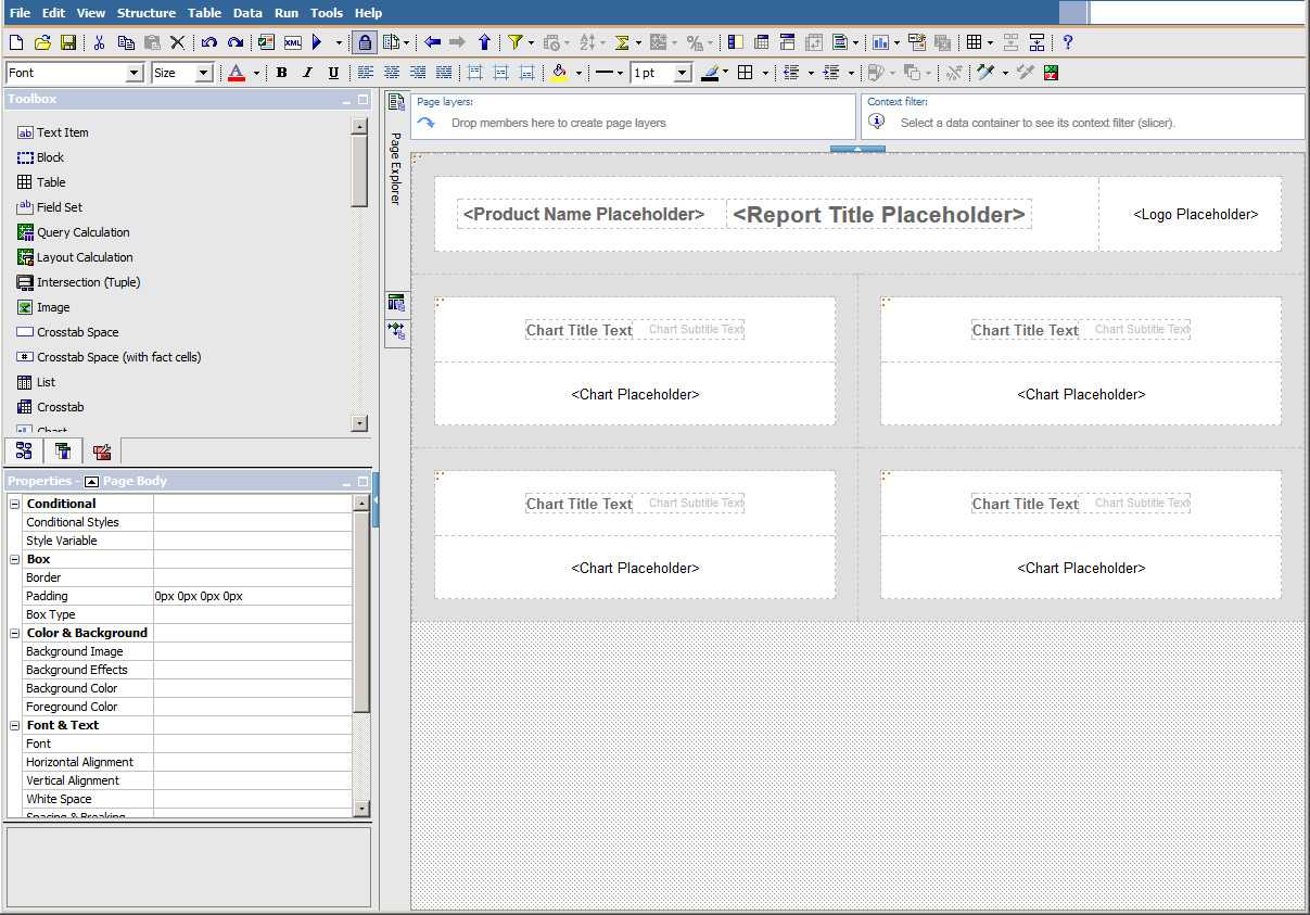 Ibm Business Analytics Proven Practices: How To Implement A Inside Cognos Report Design Document Template