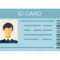 Id Card Isolated On White Background. Identification Card Icon With Regard To Personal Identification Card Template