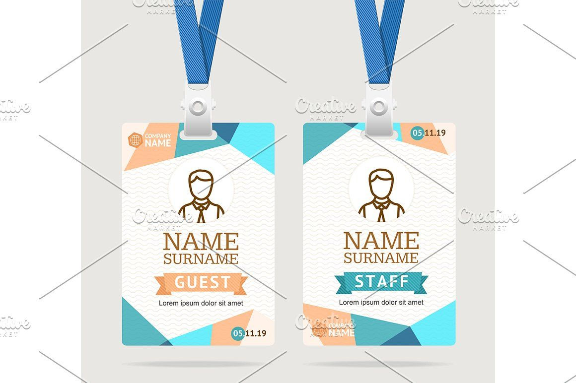 Id Card Template Plastic Badge Id Card Template Abstract With Faculty Id Card Template