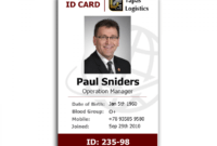 Id Card Template Recent Visualize 1 Front Of Id Employee 232 within Employee Card Template Word
