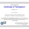 Ideas For Certificate Of Participation Template Pdf Also Inside Certificate Of Participation Template Pdf