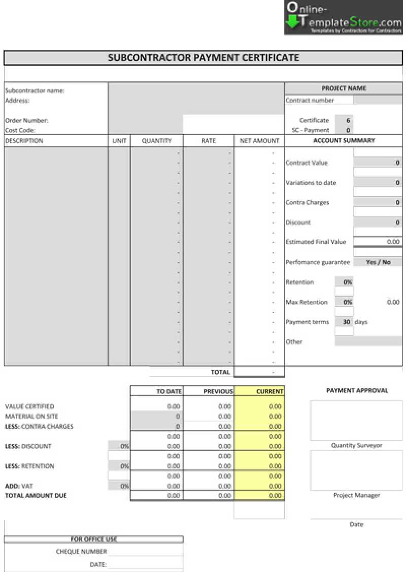 Ideas For Certificate Of Payment Template About Format For Certificate Of Payment Template