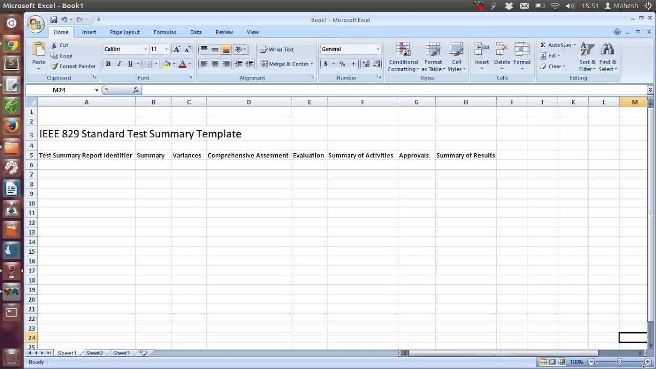 Ieee 829 Standard Test Summary Report Template In Test Result Report Template