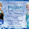 Image For Frozen Birthday Invitations Templates | Frozen Within Frozen Birthday Card Template