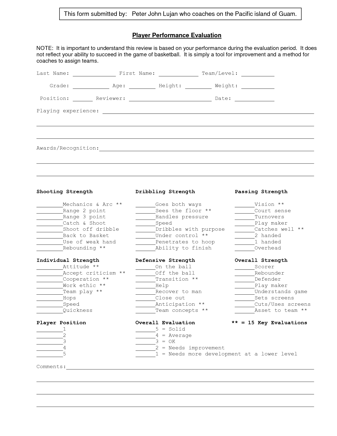 Image Result For Basketball Player Evaluation Template Inside Basketball Player Scouting Report Template