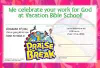 Image Result For Vbs Certificate 2018 Free Templates intended for Vbs Certificate Template
