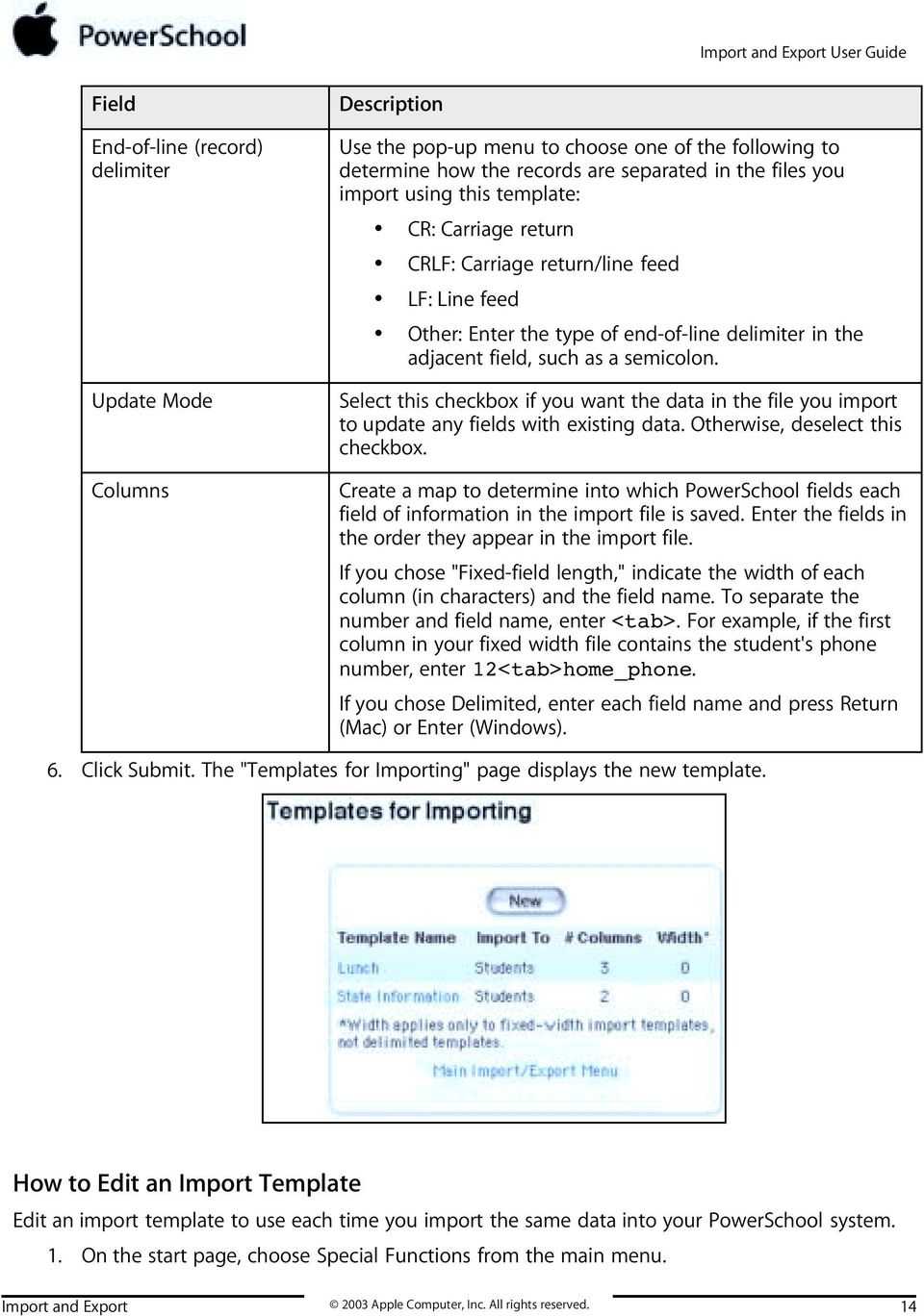 Import And Export User Guide Powerschool Student Information With Regard To Powerschool Reports Templates