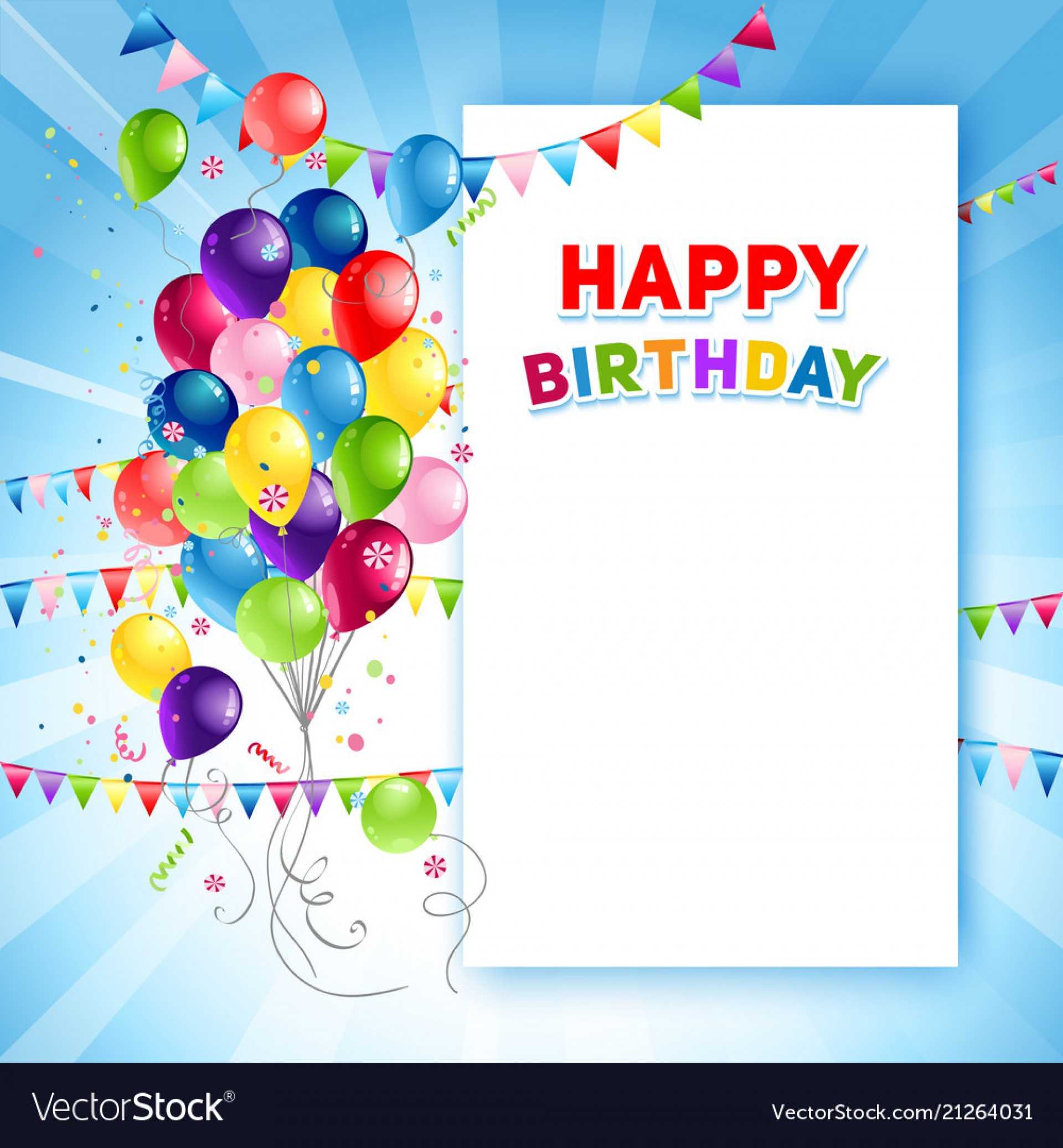 Impressive Birthday Card Template Free Ideas 3D Printable With Regard To Photoshop Birthday Card Template Free