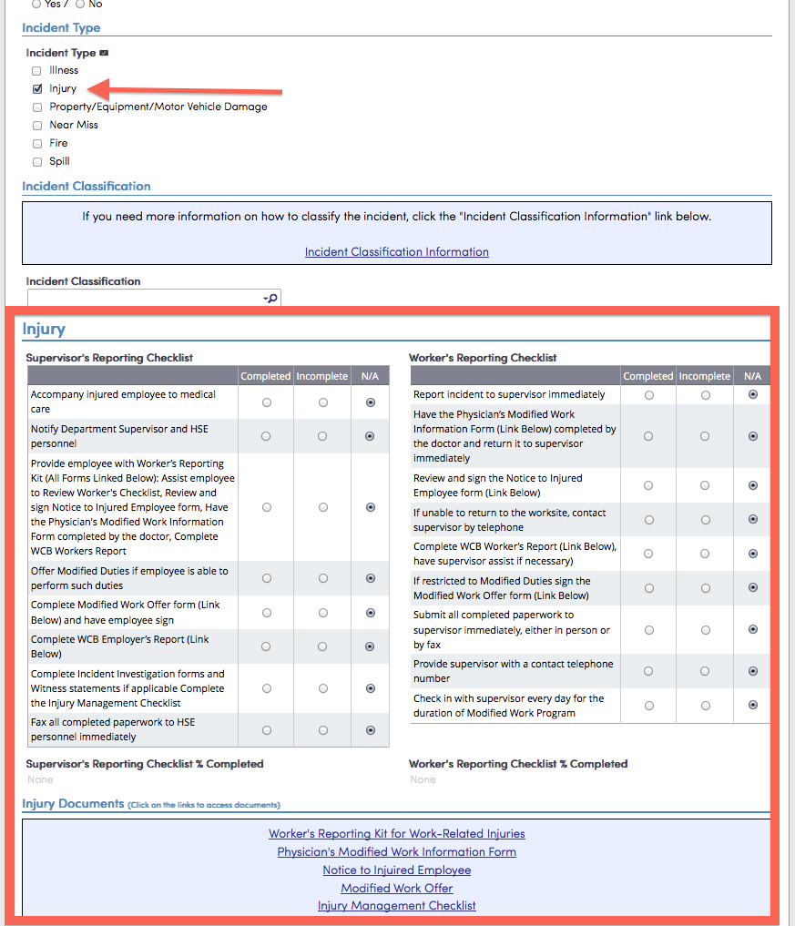 Incident Report – Horizon North Cube Data Management Hse Throughout Health And Safety Incident Report Form Template