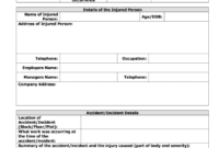 Incident Report Template - Fill Online, Printable, Fillable with regard to Construction Accident Report Template