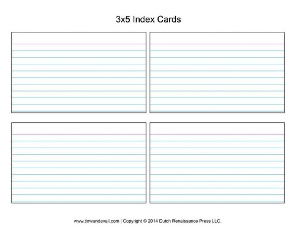 Index Card Template | Index Cards, Note Card Template For 4X6 Note Card Template Word